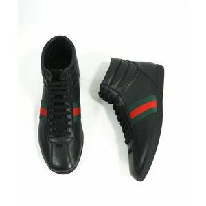 $700 GUCCI -Red Green Logo Stripe GG High Top- 6.5